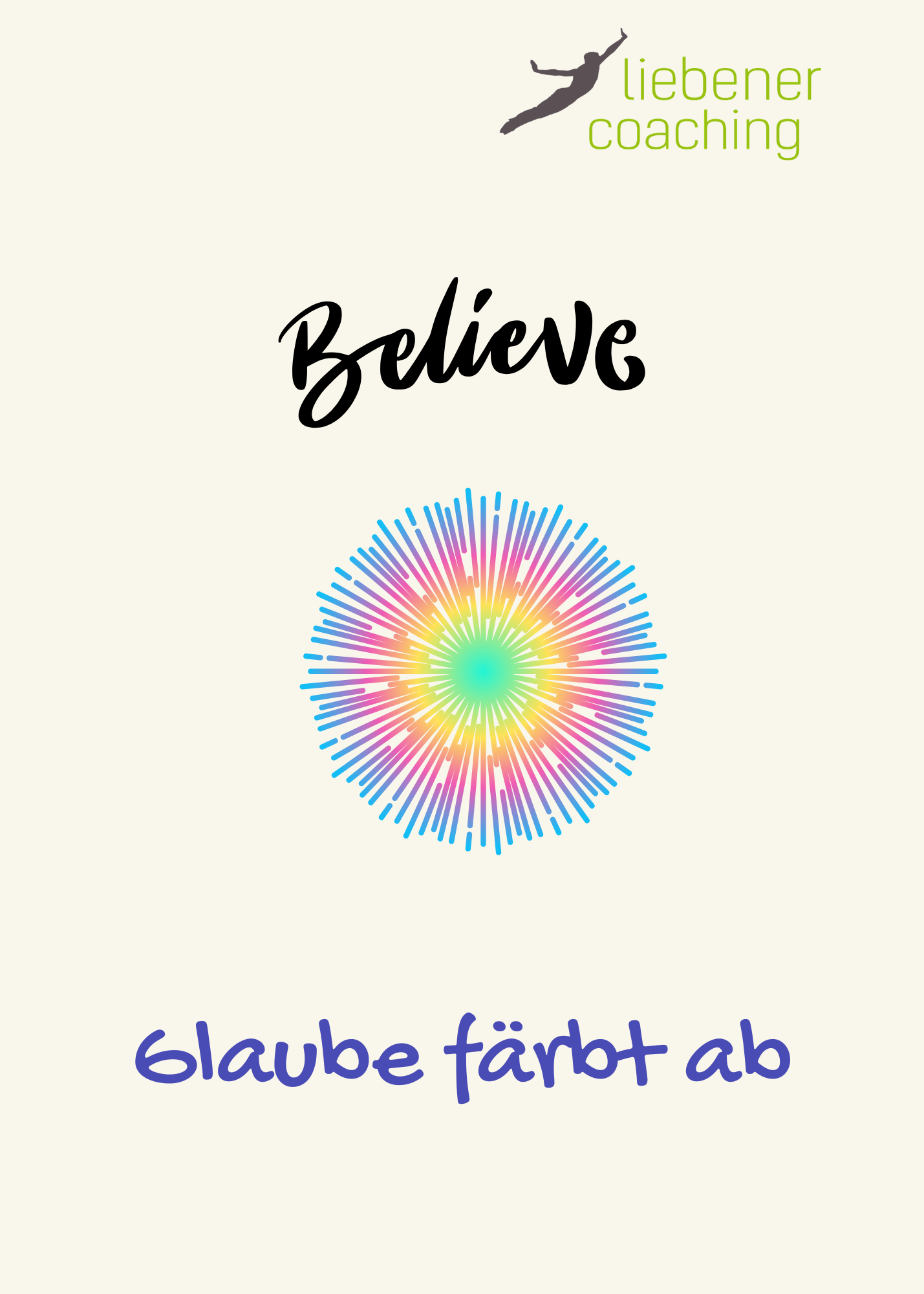 Glaube färbt ab
